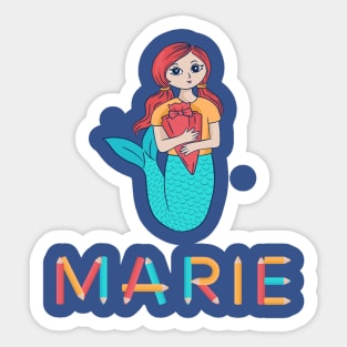 School Enrollment Mermaid Marie Sticker